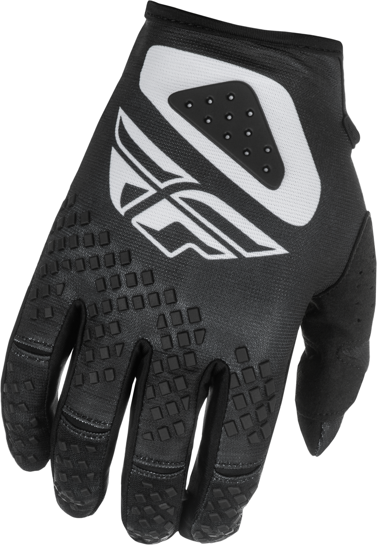 Fly Racing Kinetic Sym Gloves Black/White XS - Lightweight Race Gloves for Motorcycle and ATV