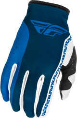 Fly Racing Youth Lite Gloves Blue/White - Lightweight Race Gloves for Kids, ATV, Dirt Bike & Motocross