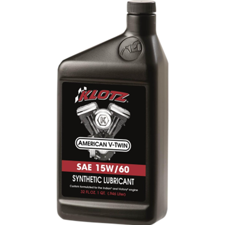 Klotz V Twin Syn Engine Oil 15W-60 for Harley-Davidson Pre-Evolution Engines - 1 Quart Bottle