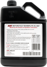 Klotz Motorcycle Techniplate 2T Synthetic TC-W3 Oil - 1 Gallon Bottle, Suitable for 2-Stroke Engines