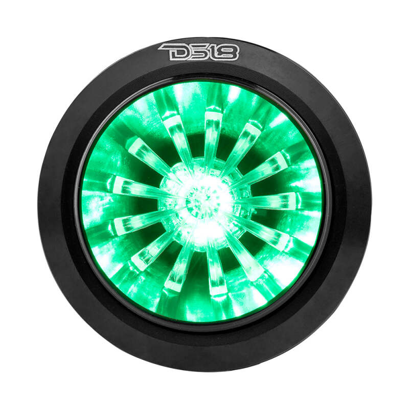 DS18 PRO-TW720L 1.6-inch High Compression Neodymium Super Bullet Tweeter with RGB LED Lights - Compatible with Car Audio Systems