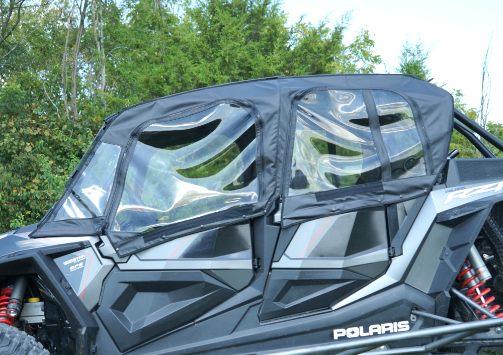 SEIZMIK Soft Doors for Polaris RZR XP 4 Turbo S - Weatherproof Enclosure with Tinted Windows and Roll-Up Doors