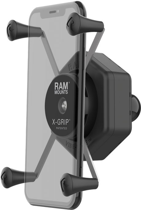 RAM X Grip Vibe Safe Phone Holder Large with Ball Adapter for Jeep Wrangler, Ford F-150, Chevrolet Silverado, Toyota Tacoma