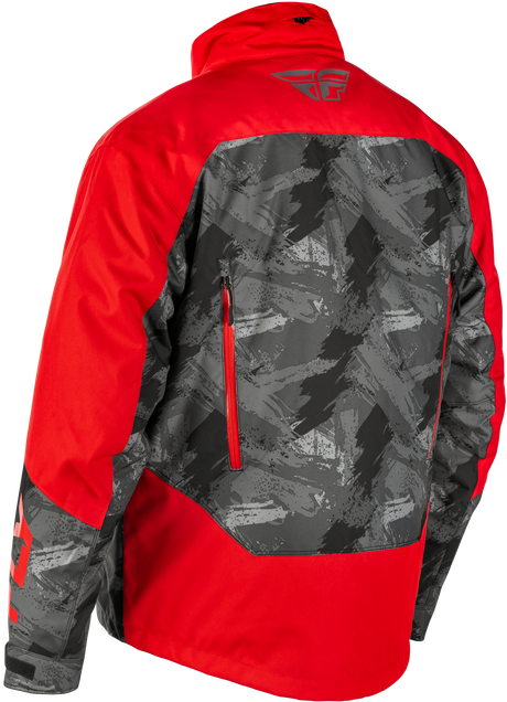 Fly Racing SNX Pro Jacket Red/Black 3X - Snowmobile Jacket for Men with Waterproof and Insulated Features