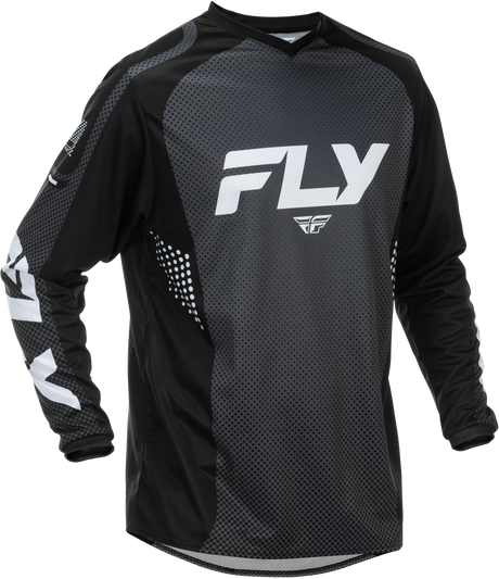 Fly Racing F 16 Jersey Black/White - Youth Motocross Jersey for Cruiser, Sportster, and Touring Motorcycles