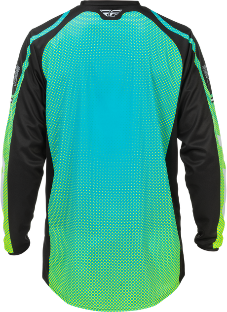 Fly Racing F 16 Jersey Aqua/Black/White Sm - Lightweight Performance Motorcycle Jersey for Off-Road & Motocross Vehicles