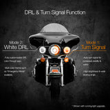 XK GLOW 7-inch XKchrome RGB Headlight with Switchback Function for Harley Davidson and Motorcycle Fits