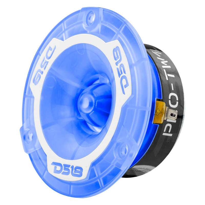 DS18 PRO-TW1L 3.8-inch Super Bullet Tweeter with RGB LED Lights, 120 Watts RMS, 1-inch Aluminum Voice Coil, 4 Ohm, Pair for Car Audio Systems