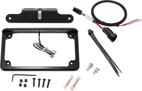 XTC Power Products CFM-U10-LF6BK Black 6-Inch LED License Plate Frame with Mounting Hardware for Ford F-150, Chevrolet Silverado, Ram 1500, Toyota Tacoma, and GMC Sierra