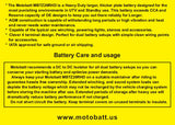 Motobatt MBTZ26RHD Sealed AGM Battery for Motorcycle, ATV, and Powersports Vehicles