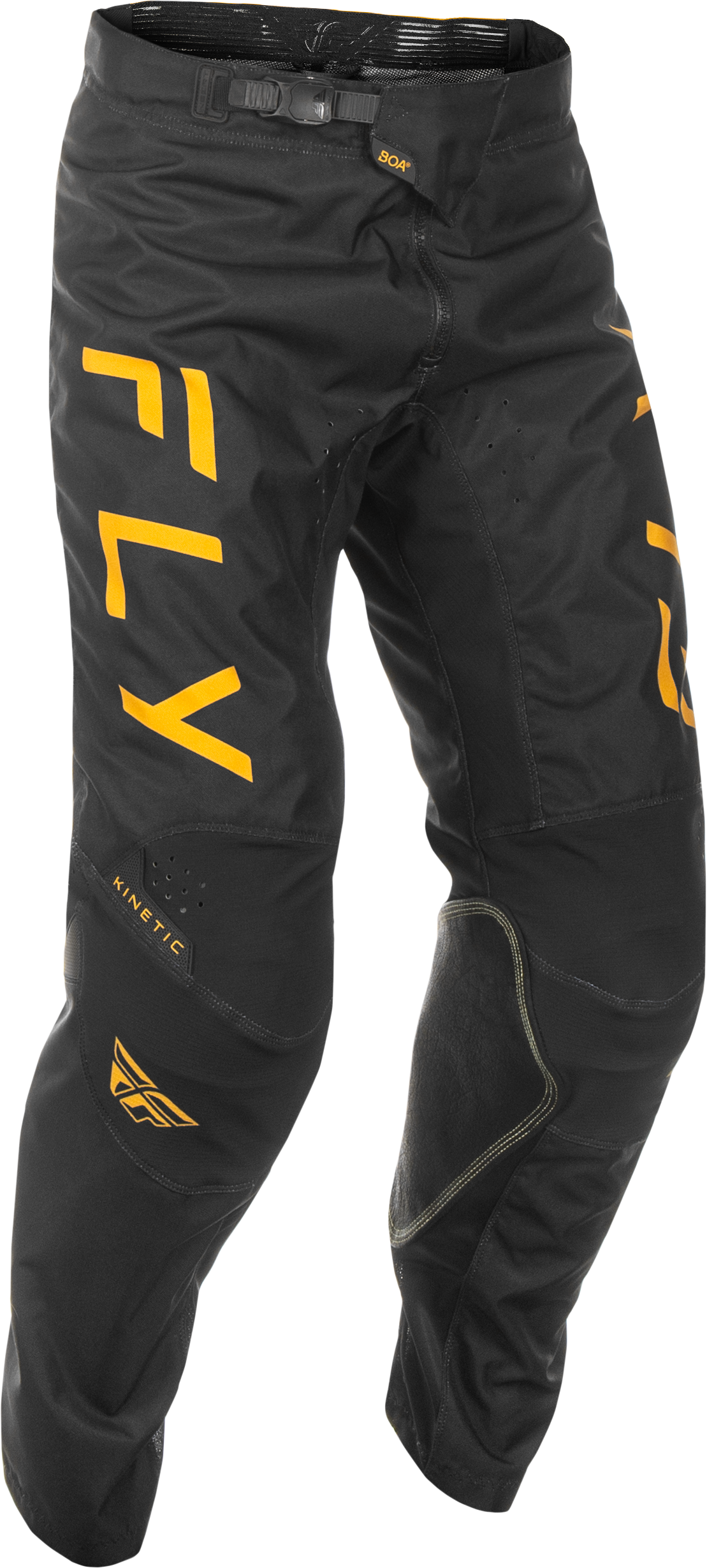 Fly Racing Kinetic Center Pants Black/Gold Size 30 – Motorcycle Riding Gear for Enhanced Comfort and Protection