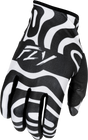 Fly Racing Lite Gloves Abyss White/Black 3X – Lightweight Race Gloves for Mountain Biking, Cycling, and Motorsports