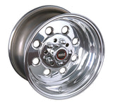 Weld Draglite 15x8 Inch Polished Forged Steel Wheel with 5x4.5/4.75 Bolt Pattern and 5.5 Inch Backspace