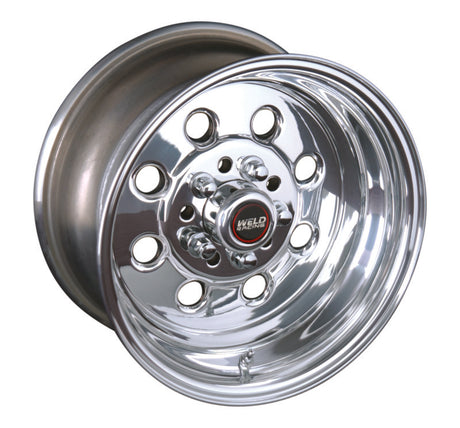 Weld Draglite 15x8 Inch Polished Forged Steel Wheel with 5x4.5/4.75 Bolt Pattern and 5.5 Inch Backspace