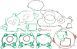 ATHENA Complete Gasket Kit - KTM/Husqvarna P400270850013