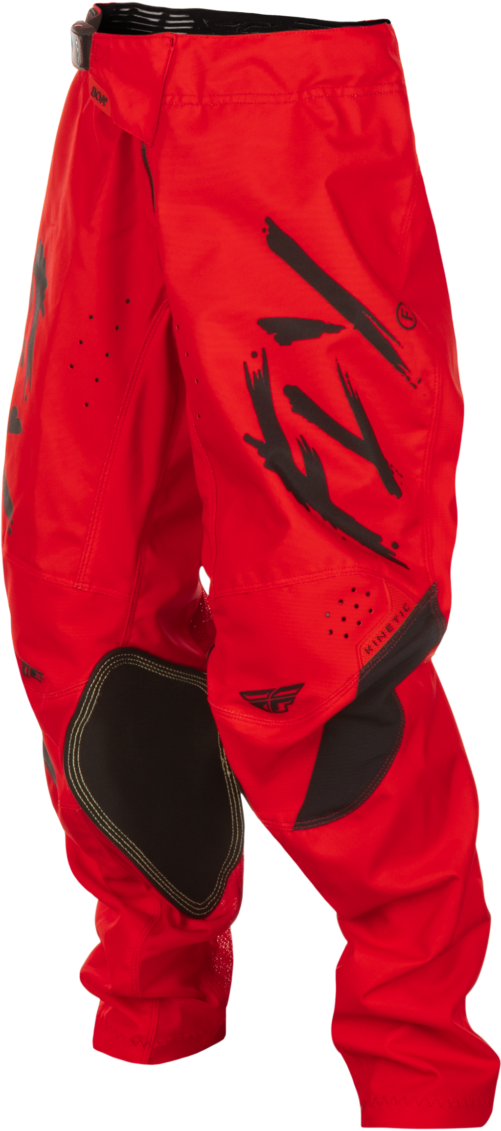 Fly Racing Kinetic Stoke Pant for Motocross - California/Nevada Red/Black, Size 20