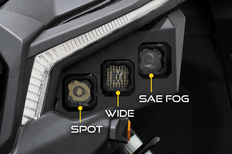 Diode Dynamics 17-24 Can-Am Maverick X3 C1 Headlamp Kit - Sport White ABL (Pair)