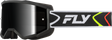 Fly Racing Youth Zone Goggle Black/White with Black Mirror and Smoke Lens – ATV, Dirt Bike, Motocross