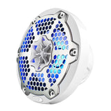 DS18 NXL-M Series Marine & Powersports 6.5-Inch 2-Way Speaker with RGB LED Lighting - White