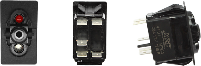 XTC Power Products Dash Switch Body Single Acc Red/Blue – Compatible with Polaris RZR, Can-Am Maverick, Yamaha YXZ, and More