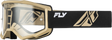 Fly Racing Focus Goggle Black/Khaki with Clear Lens – Compatible with ATV, Off-Road, and Motocross Vehicles