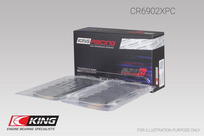 King Engine Bearings Nissan VQ35HR/VQ37VHR/VR30DTT pMaxKote Rod Bearing Set - Size +.25mm