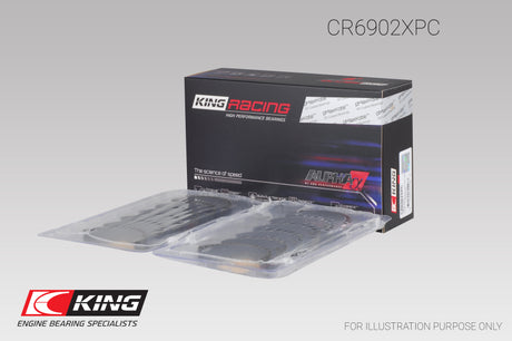 King Engine Bearings Nissan VQ35HR/VQ37VHR/VR30DTT pMaxKote Rod Bearing Set - Size +.25mm