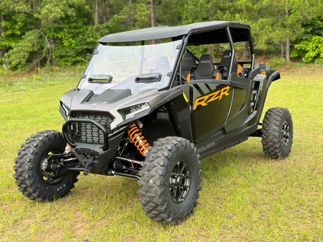 Seizmik Versa Vent Windshield for Polaris RZR XP 1000 2024 - Clear or Coated Polycarbonate, Weatherproof and Adjustable Ventilation