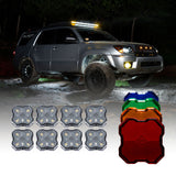 Diode Dynamics Stage Series SXS Rock Light Installer Kit - White Diffused M8 (8-pack)