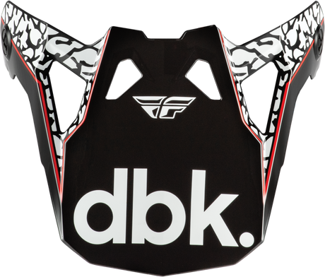 Fly Racing Formula CP Helmet with Visor - Black/White/Red, Large for Motocross and Off-Road Bikes