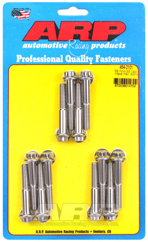 ARP SB Ford SS 12pt Intake Manifold Bolt Kit for Ford Small Block Engines