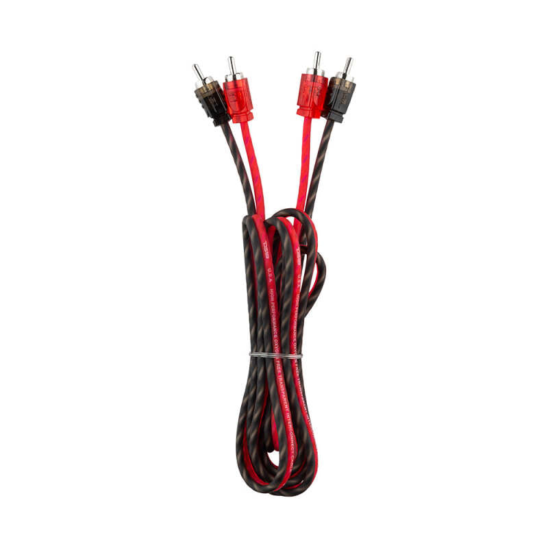 DS18 Level 1 RCA Audio Cable 6 Feet for Car Audio Systems