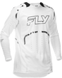 Fly Racing Evolution DST Le Flash Jersey for Cycling, White/Silver, XL