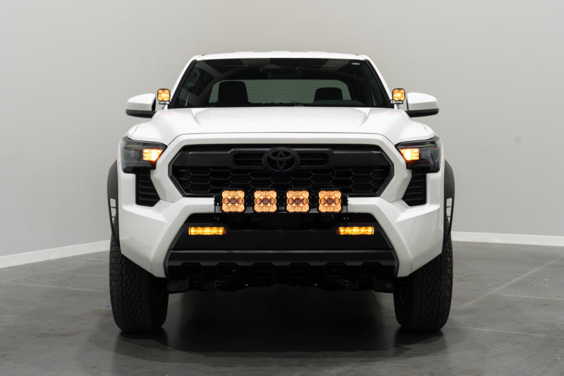 Diode Dynamics 2024 Toyota Tacoma SS5 Grille CrossLink Lightbar Kit - Pro Yellow Combo