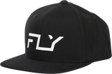 Fly Racing Fly Flow Hat Black - Adjustable Snapback Cap for Motorcycles and Off-Road Vehicles
