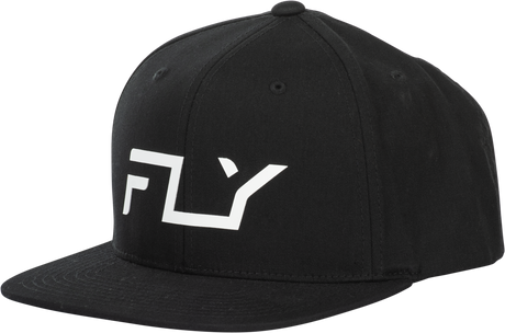 Fly Racing Fly Flow Hat Black - Adjustable Snapback Cap for Motorcycles and Off-Road Vehicles