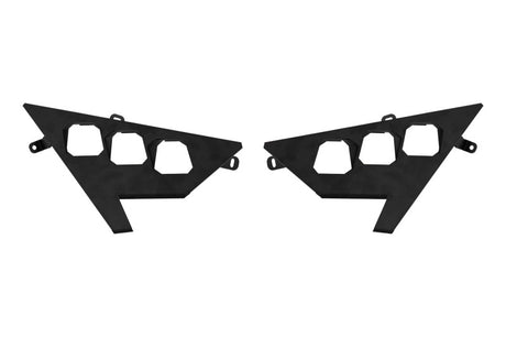 Diode Dynamics 20-Present Polaris RZR C1 Headlight Mounting Bracket Kit (Pair)