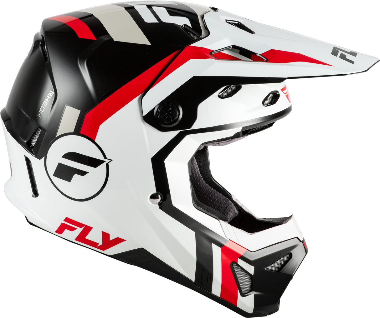 Fly Racing Formula CP Seal Helmet White/Black/Red for Motorcycles, Medium Fit