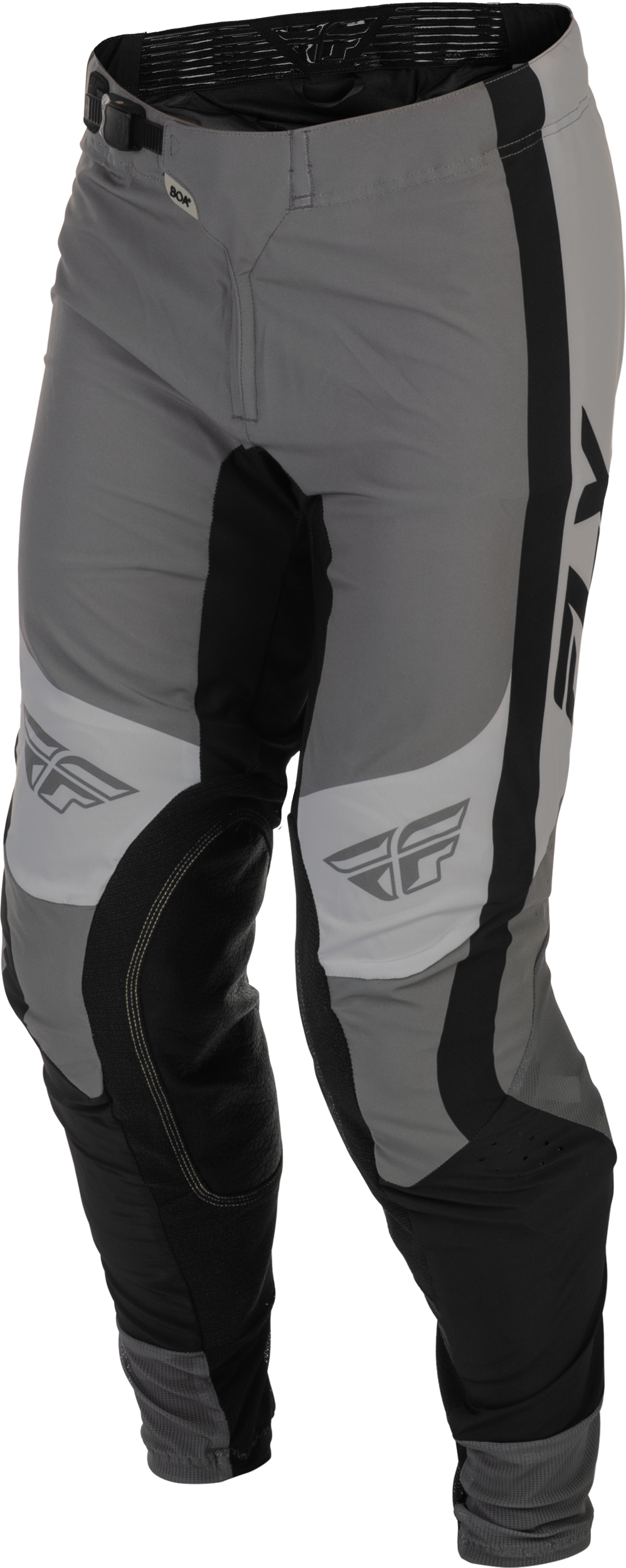 Fly Racing Lite Pants Grey/Black Size 30 – Motorcycle Riding Gear with Kevlar Reinforcement and BOA® Fit System