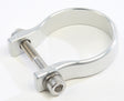 AXIA 1.7-inch Silver Strap Clamp for ATV/UTV Roll Cages – Universal Mounting Bracket for Racks, Lights, Cameras, and More