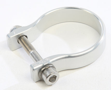 AXIA 1.7-inch Silver Strap Clamp for ATV/UTV Roll Cages – Universal Mounting Bracket for Racks, Lights, Cameras, and More