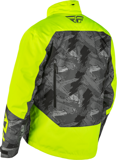 Fly Racing Youth SNX Pro Jacket Hi Vis/Black – Weatherproof Snowboarding Jacket for Youth Riders