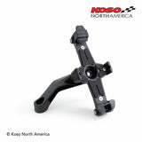 KOSO X1 Smartphone Cradle for Motorcycles – Adjustable Mount Fits 7/8" to 1 1/4" Handlebars – Compatible with Large and Standard Phones