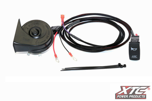 XTC Power Products Horn Kit PNP Universal for UTVs - Loud Low Tone Automotive Horn with Pre-Wired Harness