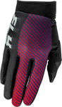 Fly Racing Youth F 16 Gloves Black/Red/Purple for Off-Road and Motocross