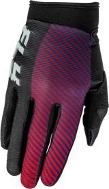 Fly Racing Youth F 16 Gloves Black/Red/Purple Y3XS - All-Around Performance Riding Gloves for Off-Road and Motocross