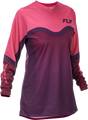 Fly Racing Women's F 16 Jersey Pink/Mauve - Lightweight Performance Motorcycle Jersey for Cruiser and Sport Bikes
