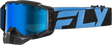 Fly Racing Zone Snow Goggle Black/Blue with Sky Blue Mirror and Blue Lens