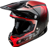 Fly Racing Formula S Carbon Protocol Helmet for Motocross - Black/Red, Medium