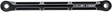 ARLEN NESS Shift Rod - Beveled - Round - Black 19-933